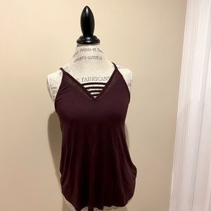 American Eagle Maroon Tank
